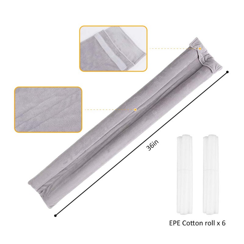 VISEMAN 36 Inch Under Door Stopper-Door Noise Blocker, Double Sided Door Stopper, Machine-Washable - Image 2
